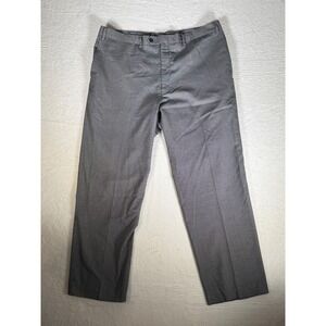CHAPS Mens Gray Textured Dress Pants Size 36x29 Flat‎ Front Classic Fit Buisness